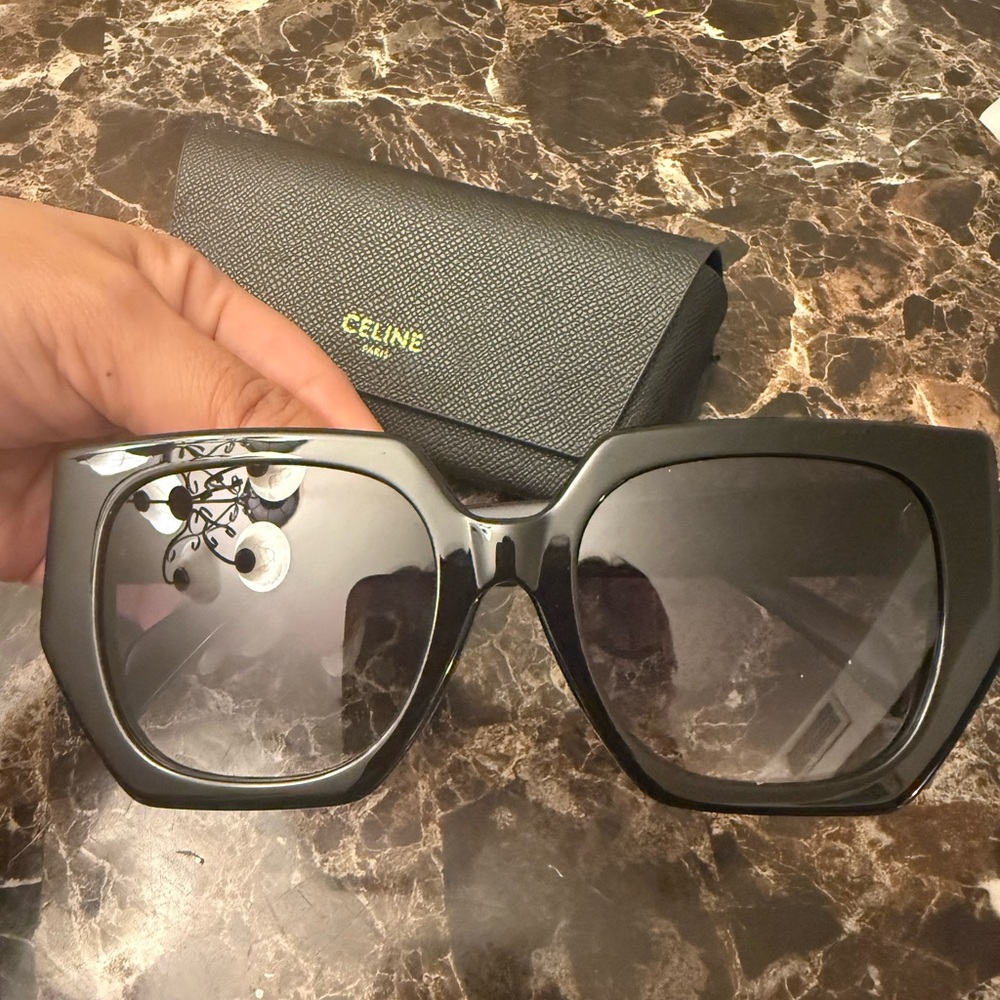 Celine Oversized Black Sunglasses